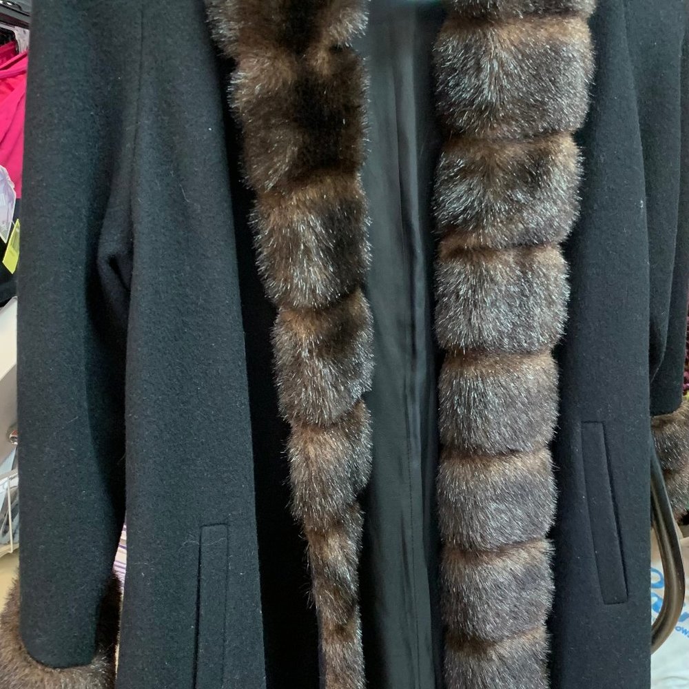 Faux-Suede-And-Fur Coat